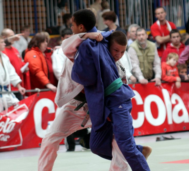 Jan-Hendrik im weißen Judogi