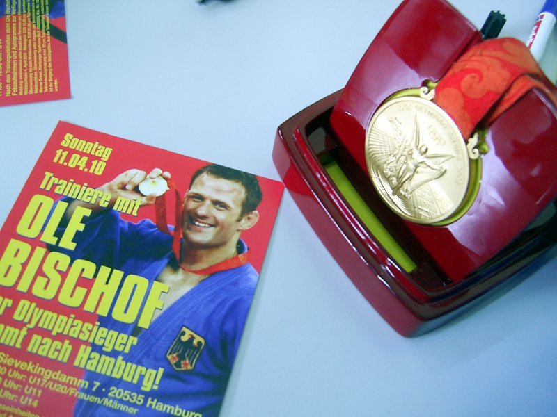 Die Goldmedaille ganz nah