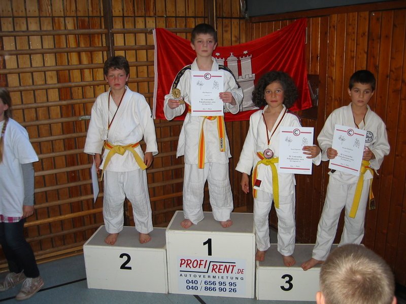 Siegerehrung: Bilal auf Platz 1