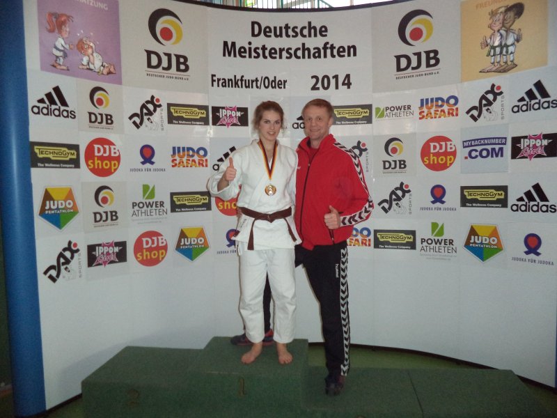 Foto: Drittplatzierte Eileen und Trainer Mark Borchert
