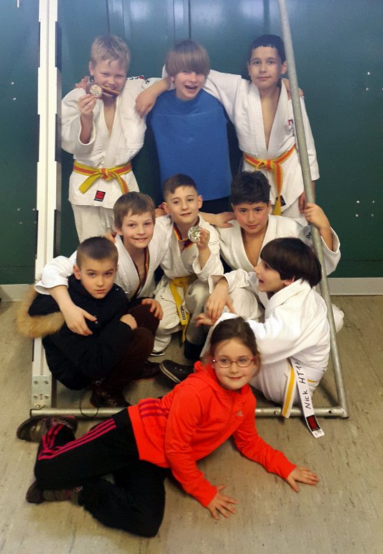 Die U12 Teilnehmer der HT16 Judoabteilung beim Crocodiles Cup.