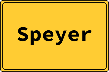 Ortsschild Speyer