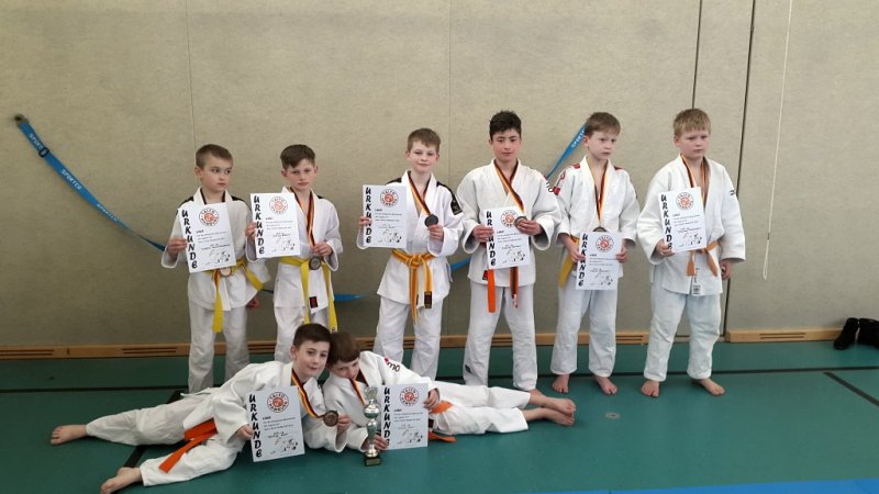 Die U13 Mannschaft der HT16 Judoka