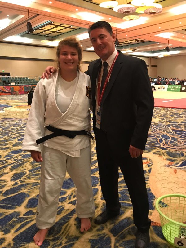 Renèe und Landestrainer Slavko Tekic.