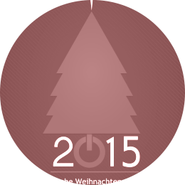 Grafik Weihnachtsbaum mit Neujahrswünschen