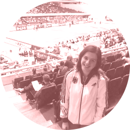 Blerina als Zuschauerin beim Grand Prix Blerina als Zuschauerin beim Grand Prix